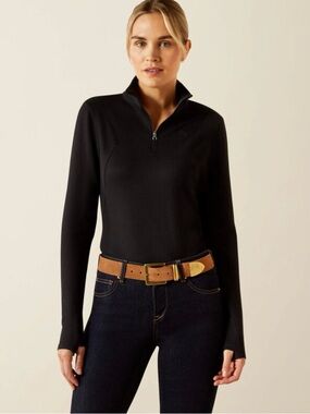 Ariat Black Half-Zip Pullover